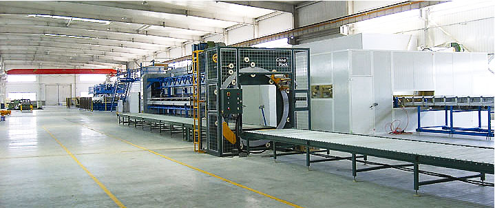International advanced PU panel production line